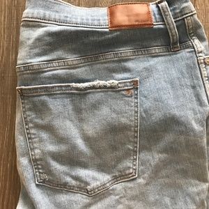 madewell light wash stovepipe jeans